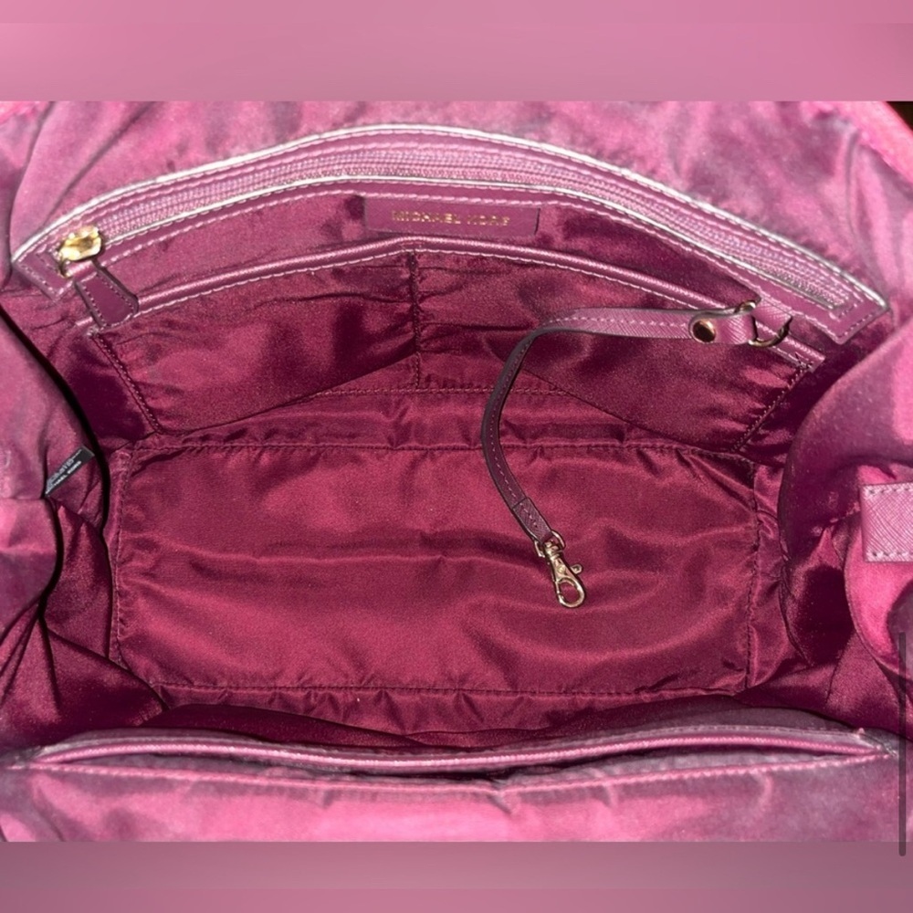 Michael Kors Purple Tote Bag with Dust Cover EUC - Picture 3 of 6